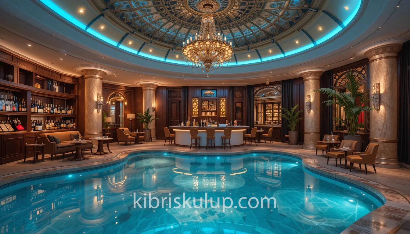Kıbrıs vip eğlence otelde bir havuz resmi